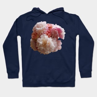 Peony Flowers and Pink Roses Hoodie